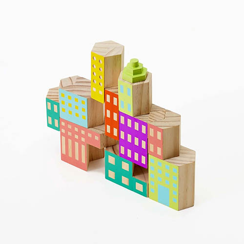 Areaware Blockitecture Wooden Toy Blocks